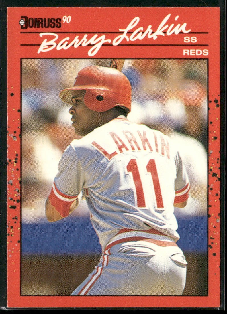 Barry Larkin Player Lot Bundle 10 Different Baseball Cards BL002 Reds back