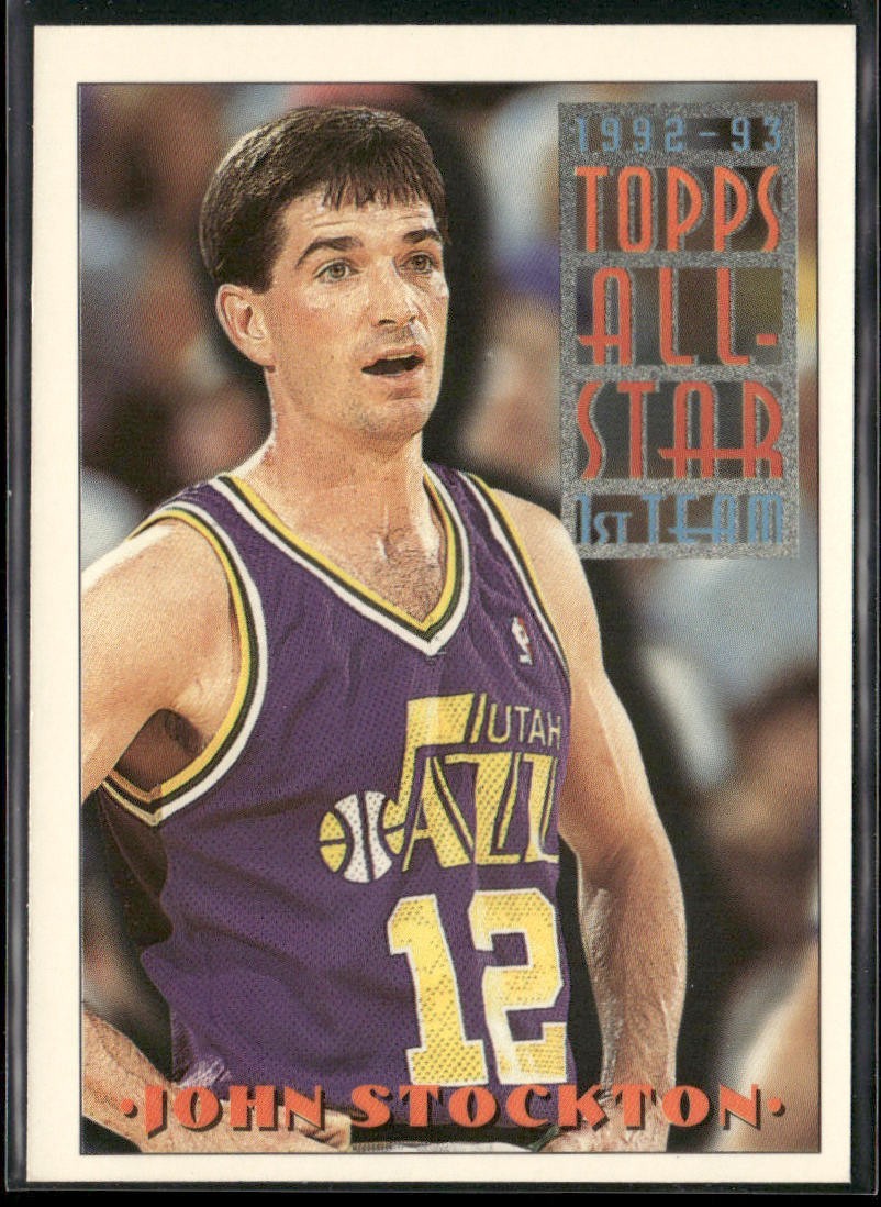 John Stockton Player Lot Bundle 10 Basketball Cards JS003 Utah Jazz back