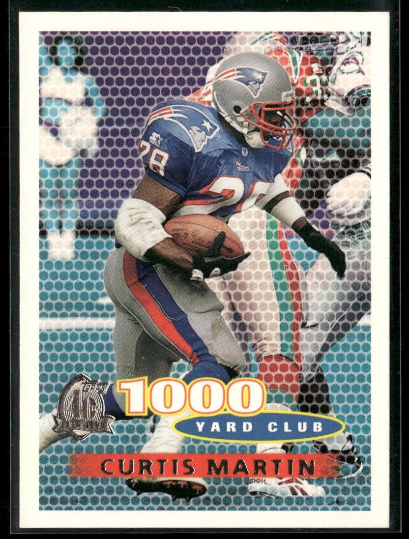 Curtis Martin Player Lot Bundle 10 Different Football Cards CM001 2 RC back