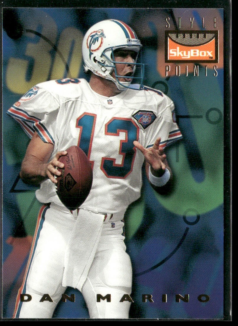 Dan Marino Player Lot Bundle 10 Different Football Cards DM001 Dolphins back
