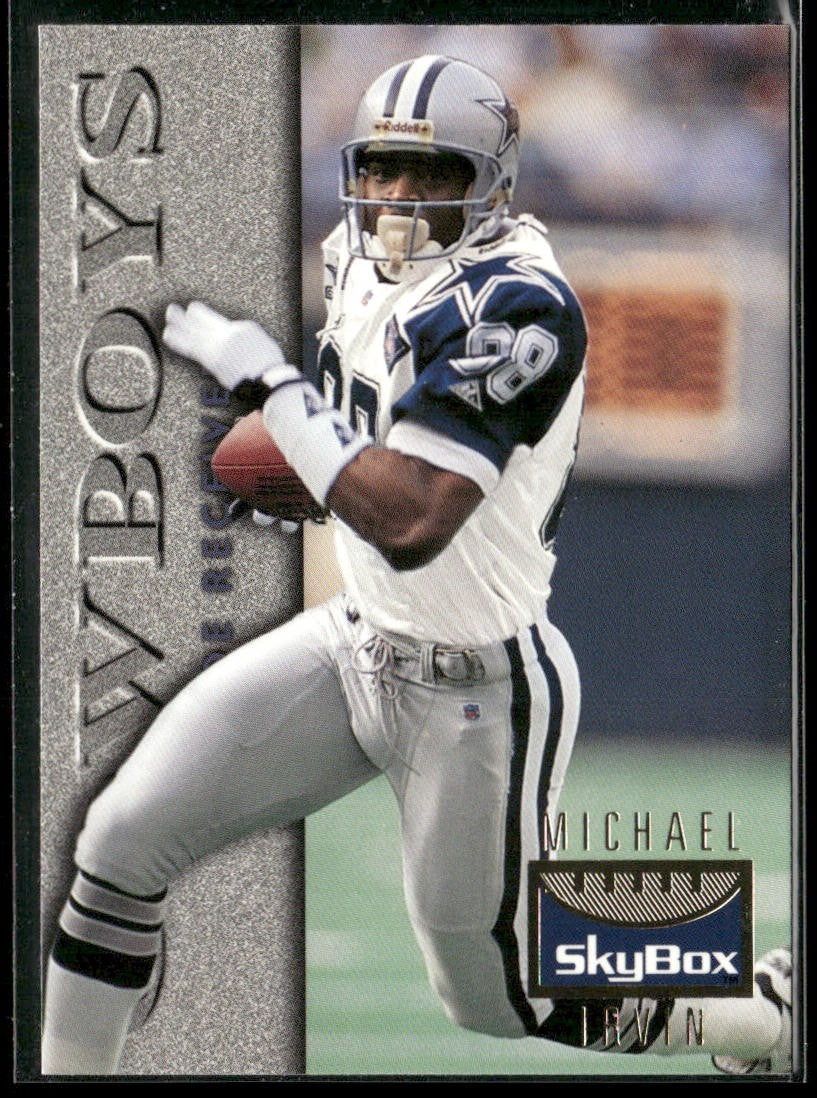 Michael Irvin Player Lot Bundle 10 Different Football Cards MI001 Cowboys back