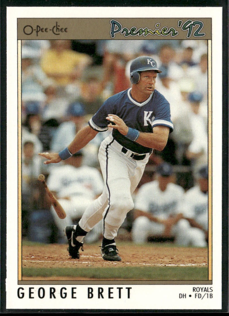 George Brett Player Lot Bundle 10 Different Baseball Cards GB001 Royals back