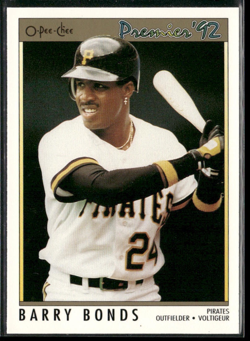 Barry Bonds Player Lot Bundle 10 Different Baseball Cards BB003 Giants Pirates back