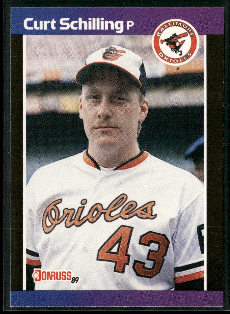 Curt Schilling Player Lot Bundle 10 Different Baseball Cards CS001 Orioles back