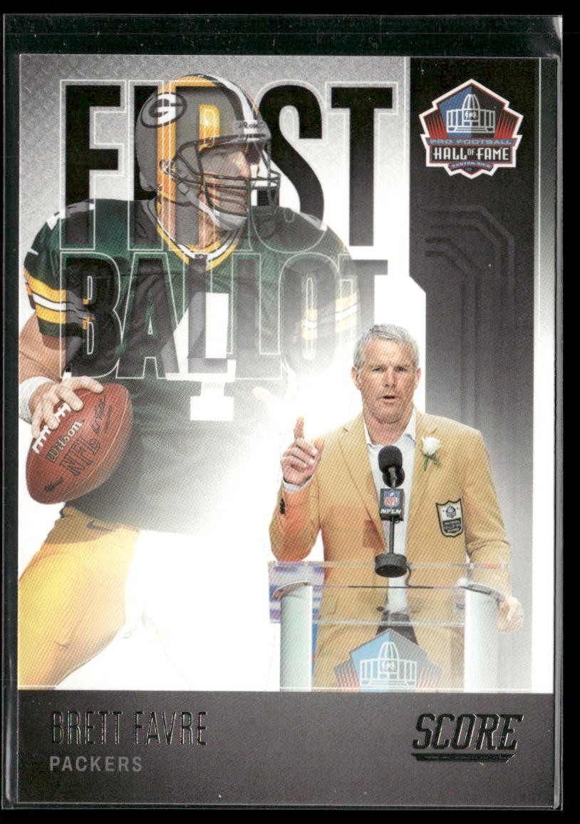 Brett Favre Player Lot Bundle 10 Different Football Cards BF001 Packers back