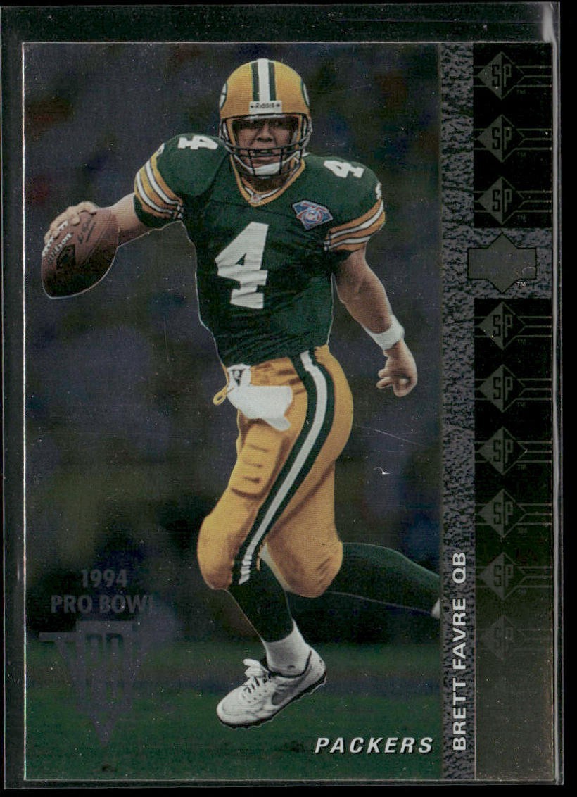 Brett Favre Player Lot Bundle 10 Different Football Cards BF004 Packers back
