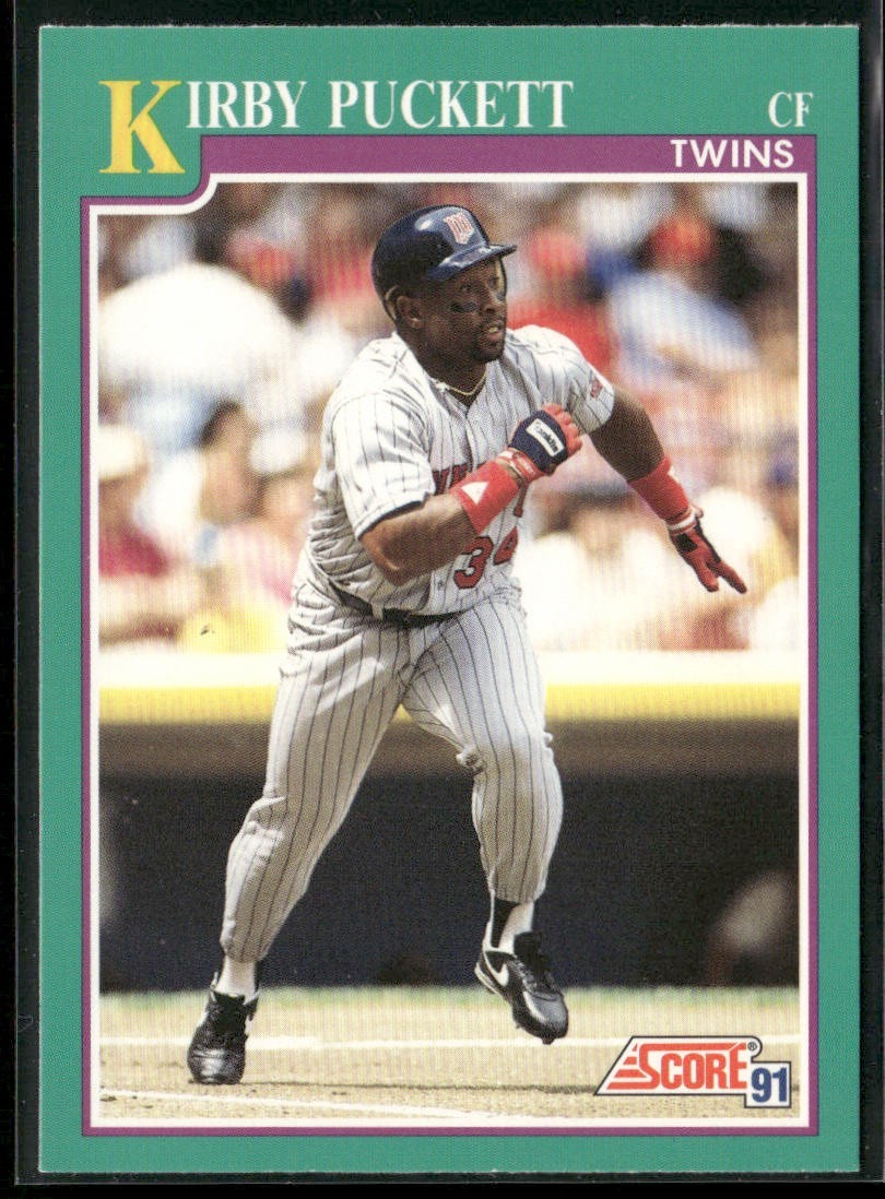 Kirby Puckett Player Lot Bundle 10 Different Baseball Cards KP002 Twins back