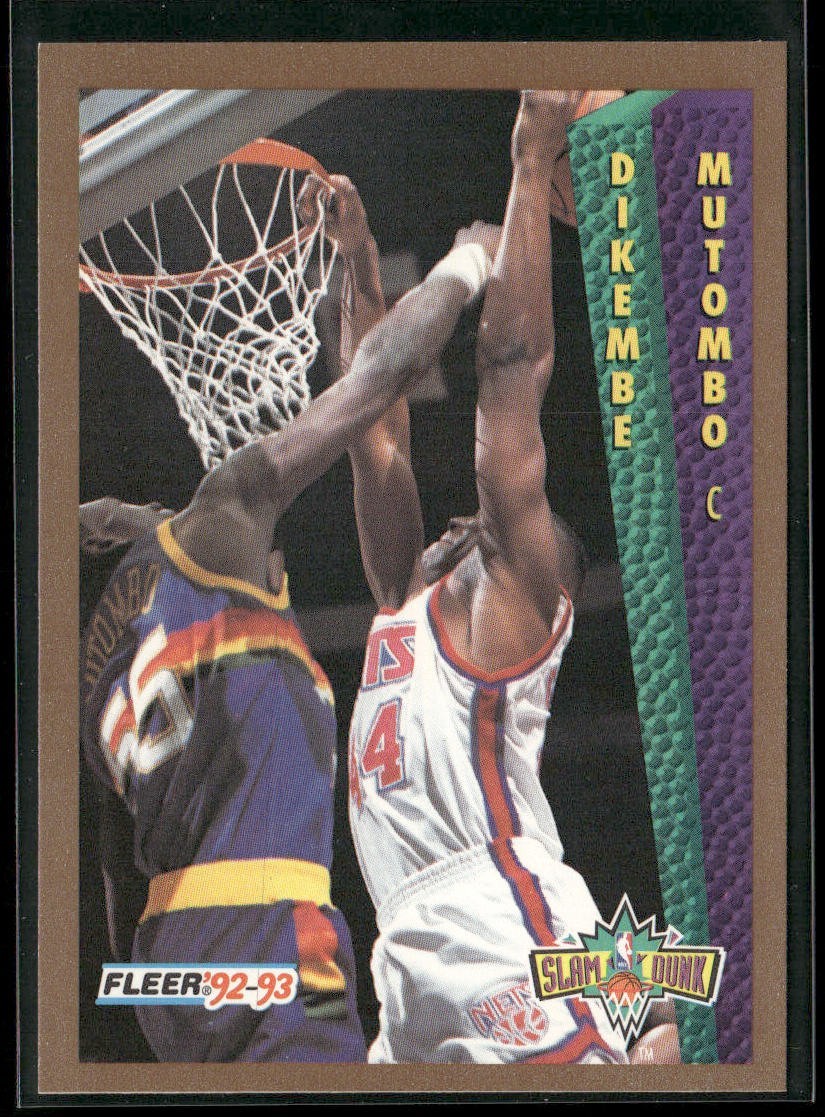 Dikembe Mutombo Player Lot Bundle 10 Basketball Cards DM004 Nuggets Hawks back