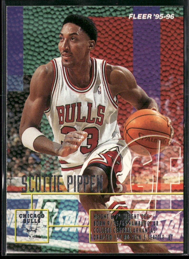 Scottie Pippen Player Lot Bundle 10 Basketball Cards SP001 Chicago Bulls back