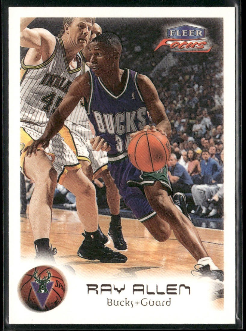 Ray Allen Player Lot Bundle 10 Basketball Cards RA001 Bucks back