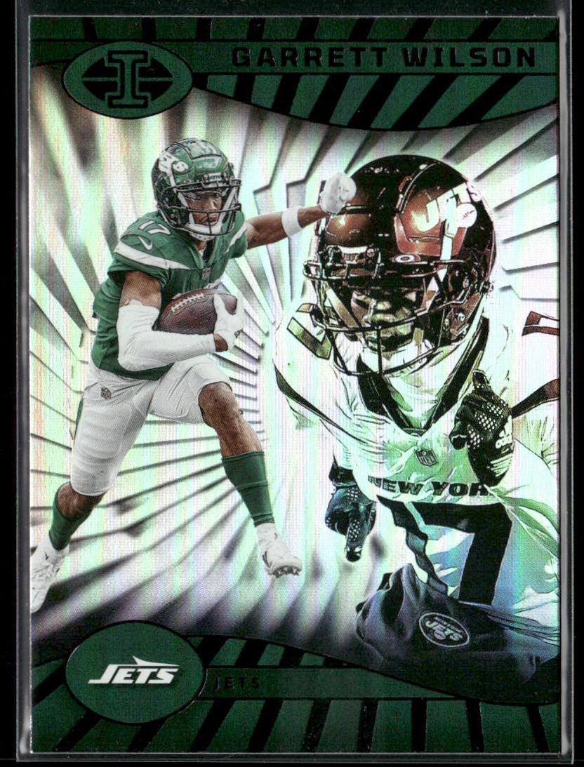 Garrett Wilson Player Lot Bundle 10 Different Football Cards GW002 Jets 4 RC back