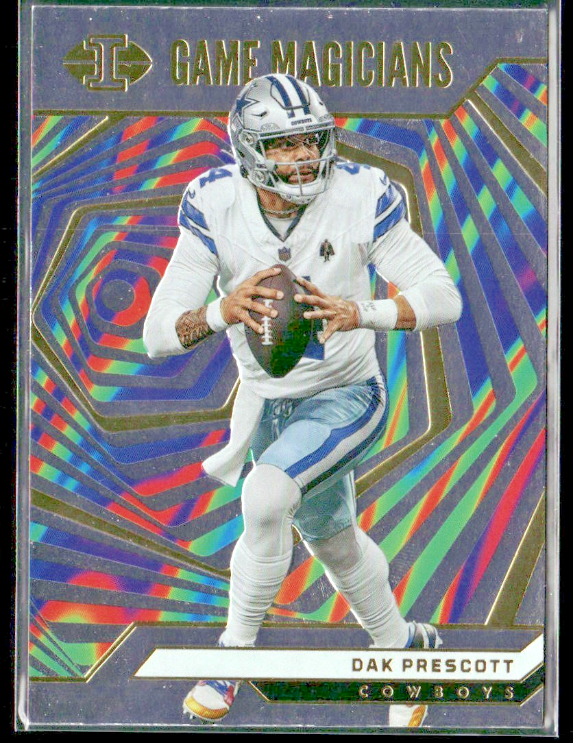 Dak Prescott Player Lot Bundle 10 Different Football Cards DP001 Cowboys front