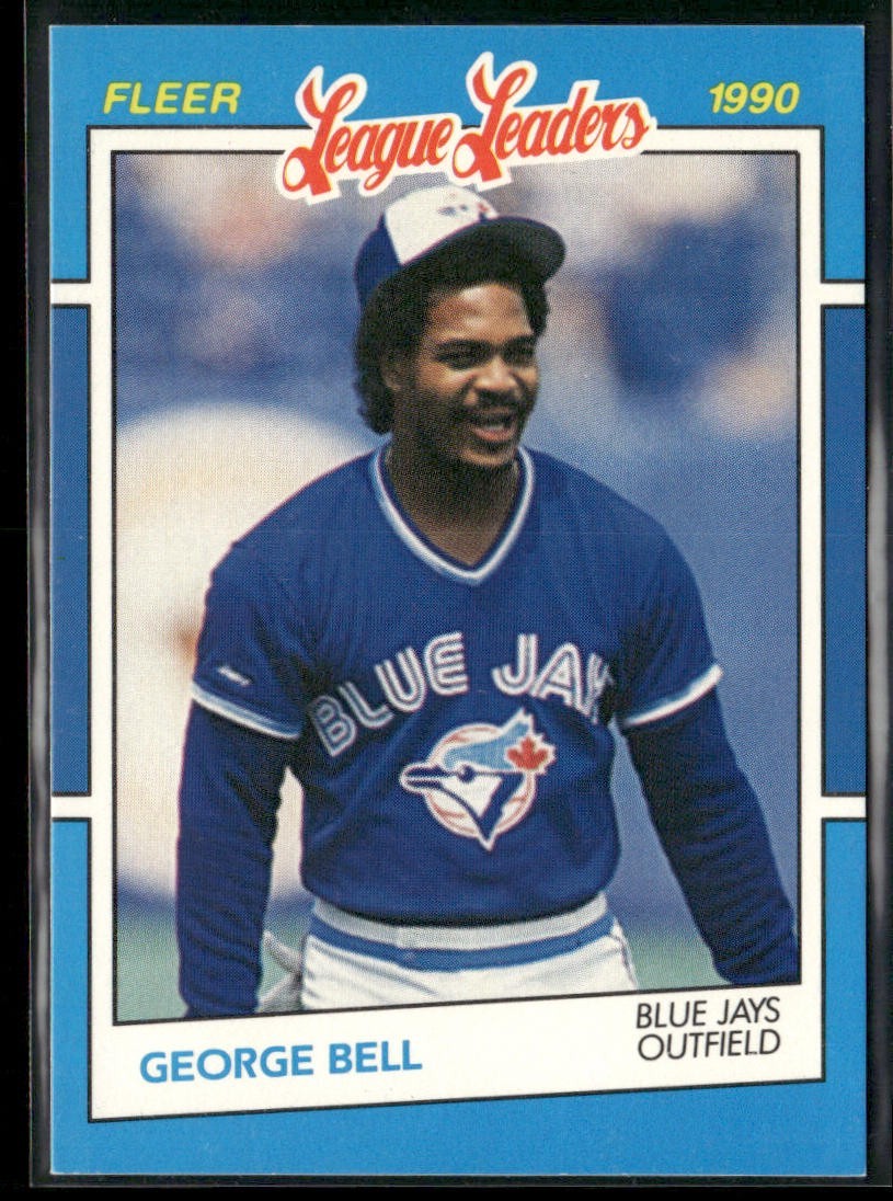 George Bell Player Lot Bundle 10 Different Baseball Cards GB001 Cubs back
