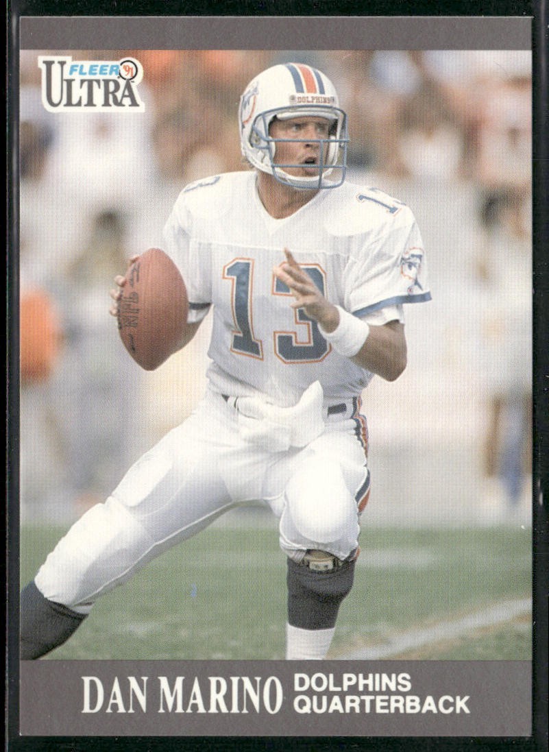 Dan Marino Player Lot Bundle 10 Different Football Cards DM001 Dolphins back