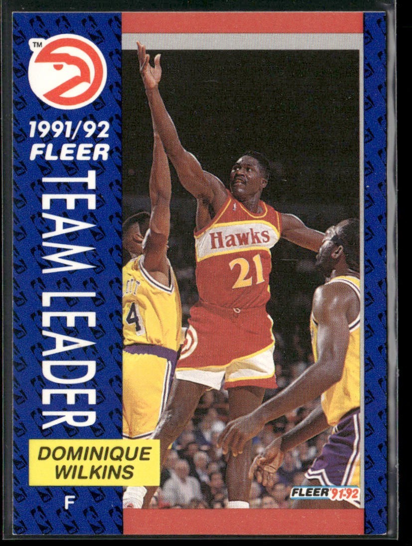 Dominique Wilkins Player Lot Bundle 10 Basketball Cards DW004 Hawks back