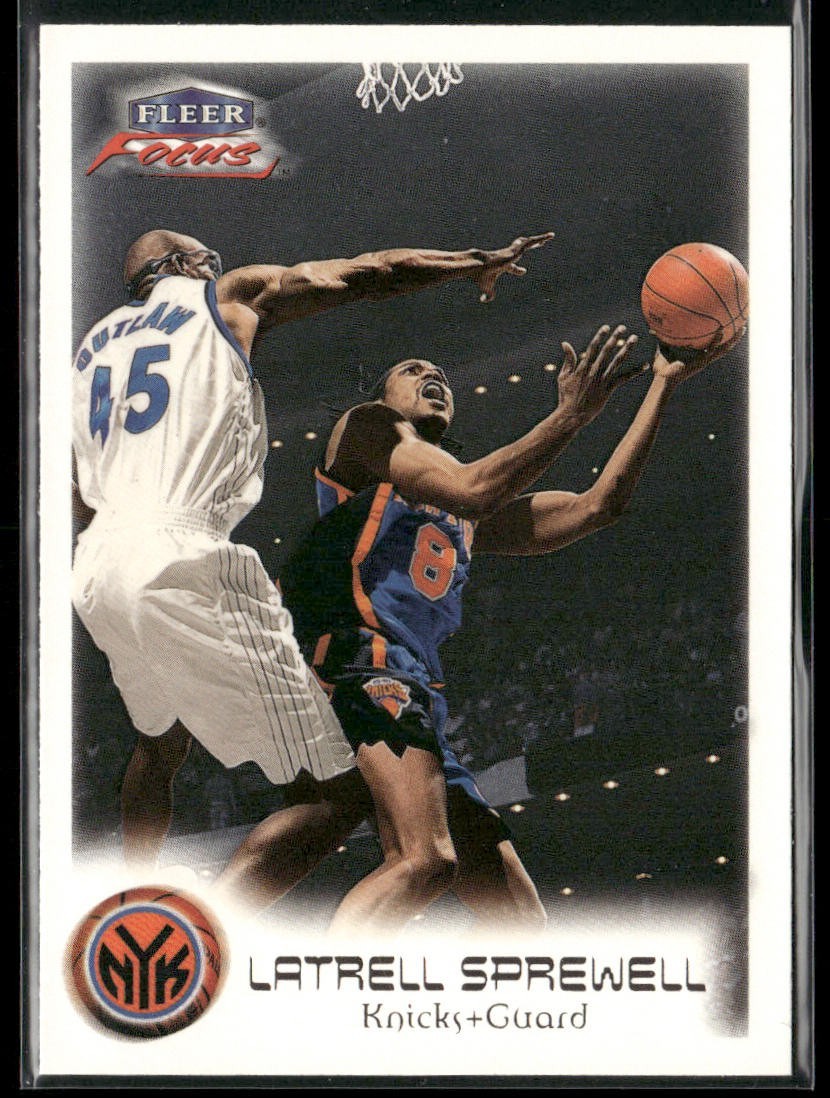 Latrell Sprewell Player Lot Bundle 10 Basketball Cards LS003 Warriors 1 RC back