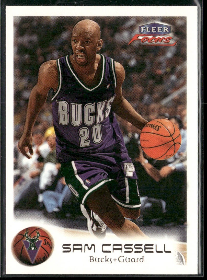 Sam Cassell Player Lot Bundle 10 Basketball Cards SC002 Rockets Nets 1 RC back