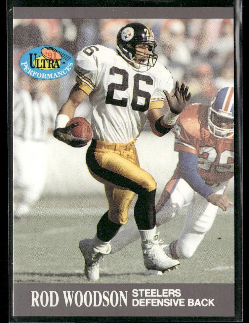 Rod Woodson Player Lot Bundle 10 Different Football Cards RW007 Steelers back