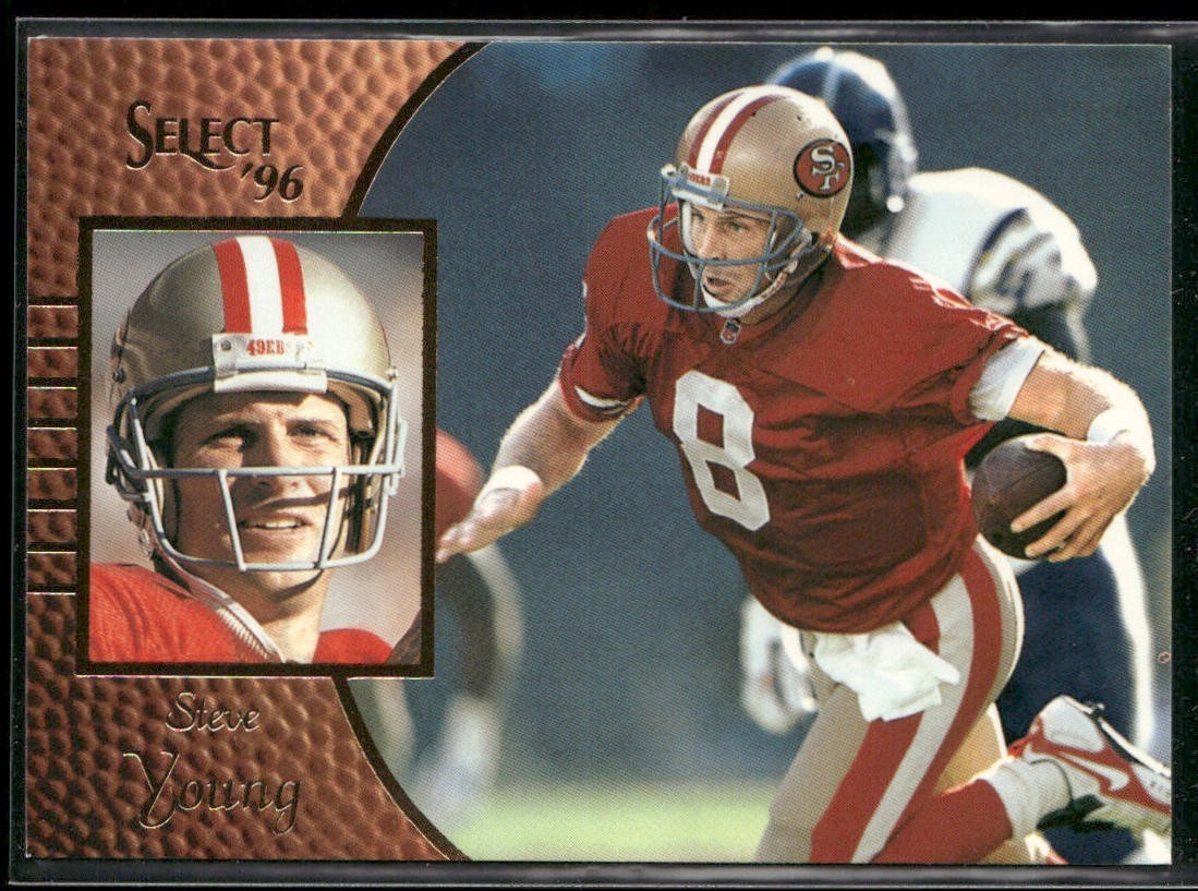 Steve Young Player Lot Bundle 10 Different Football Cards SY001 49ers back