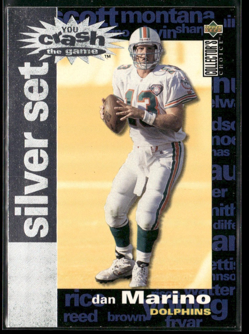 Dan Marino Player Lot Bundle 10 Different Football Cards DM008 Dolphins back