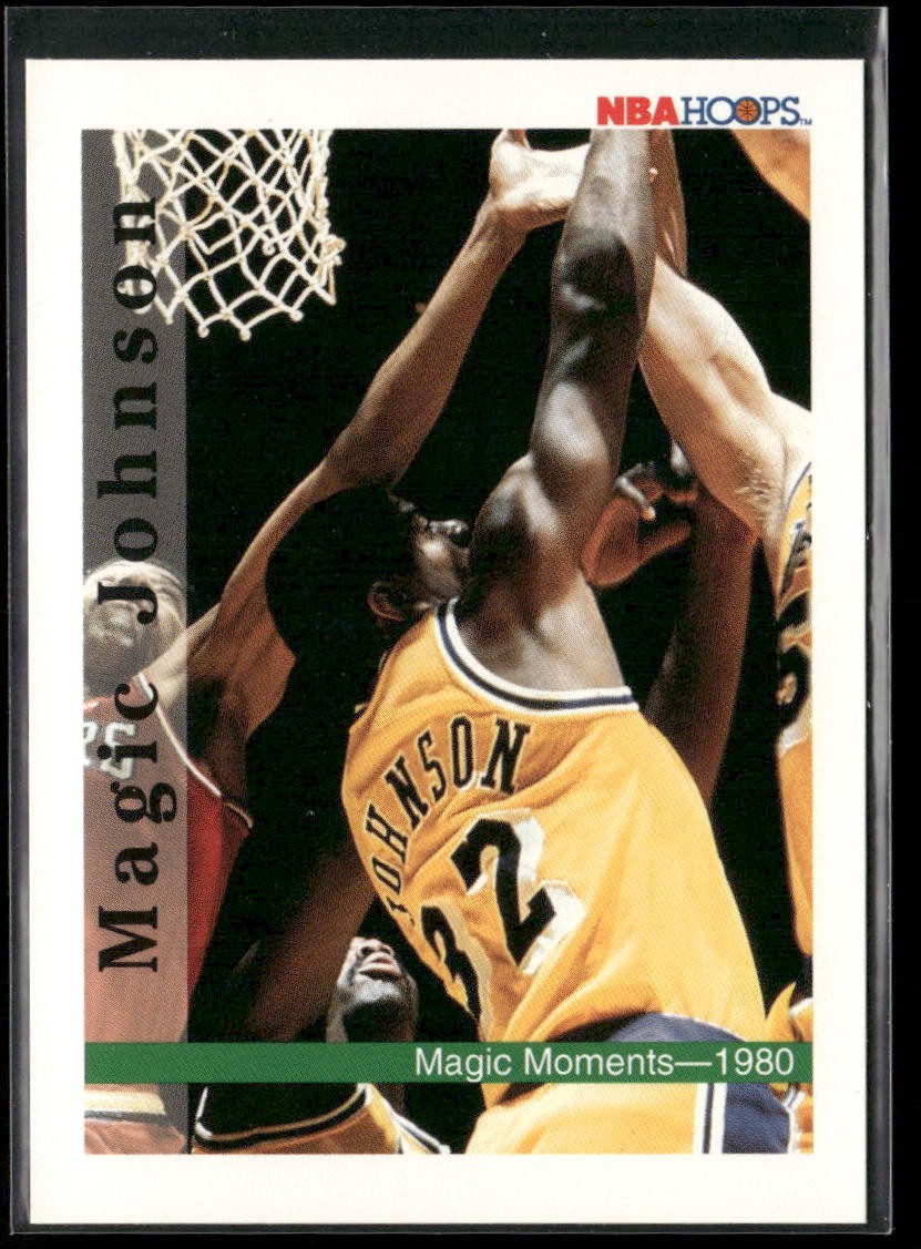 Magic Johnson Player Lot Bundle 10 Basketball Cards MJ001 Lakers back