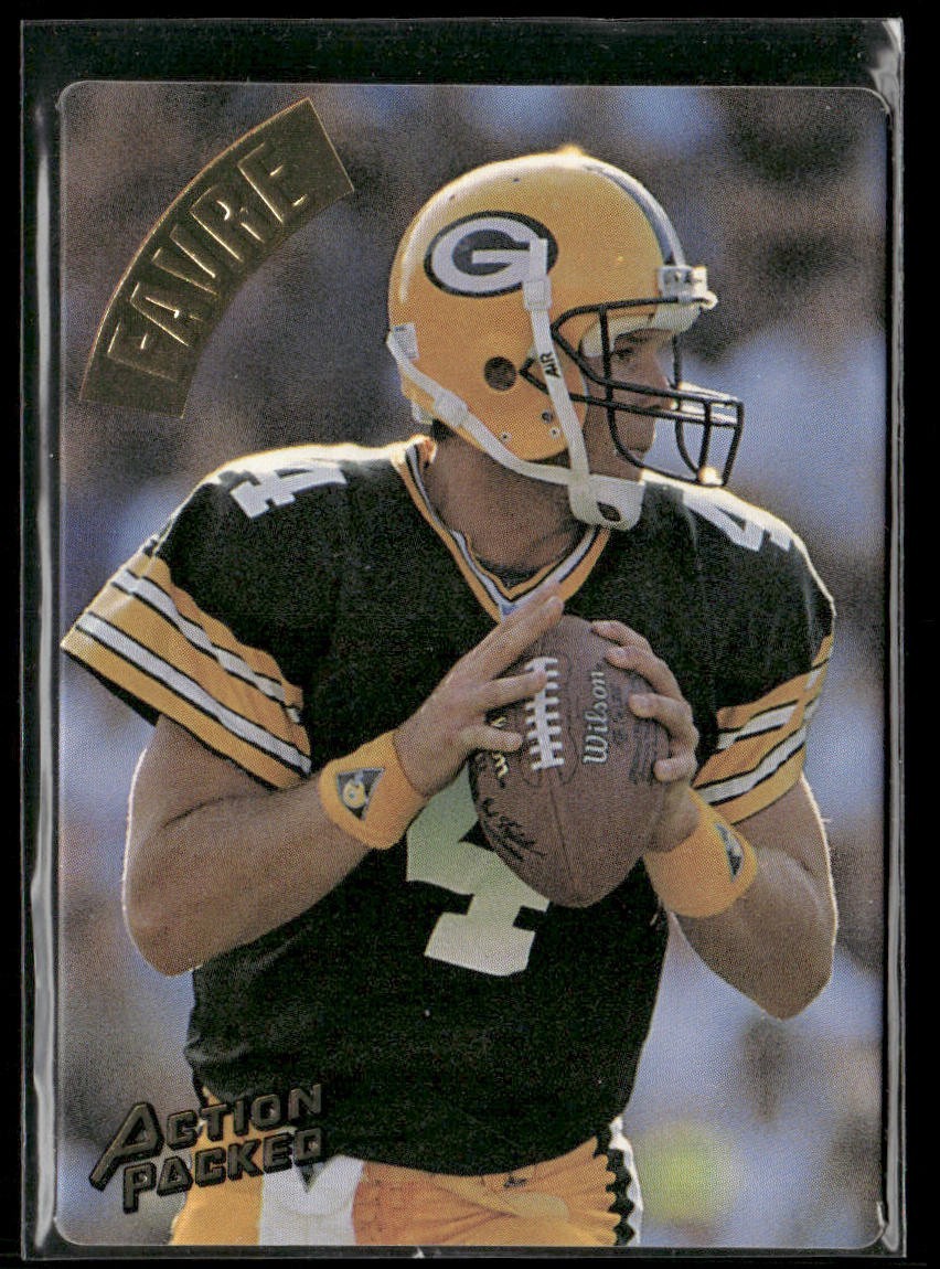 Brett Favre Player Lot Bundle 10 Different Football Cards BF001 Packers back