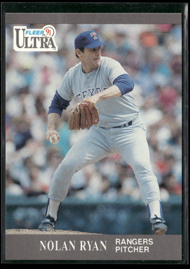 Nolan Ryan Player Lot Bundle 10 Different Baseball Cards NR001 Rangers back