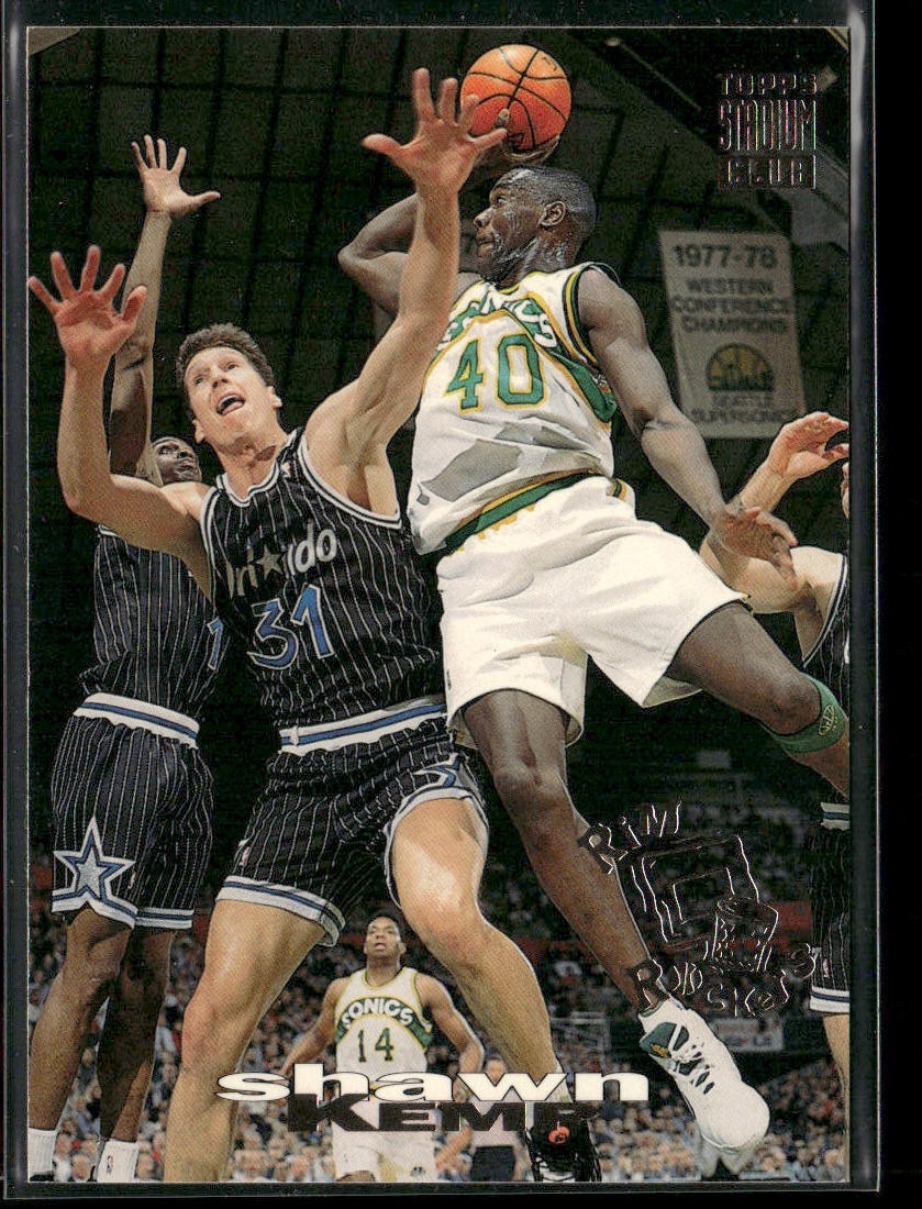 Shawn Kemp Player Lot Bundle 10 Basketball Cards SK003 Supersonics Cavs back