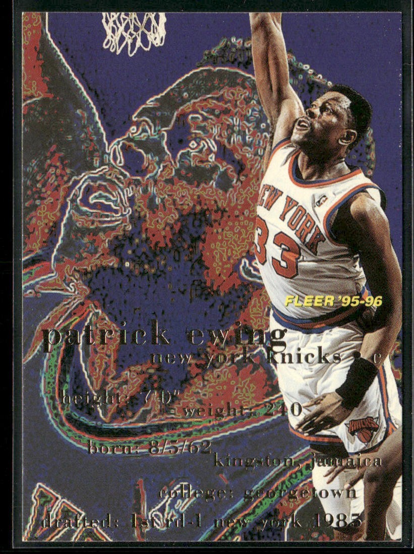 Patrick Ewing Player Lot Bundle 10 Basketball Cards PE003 New York Knicks back