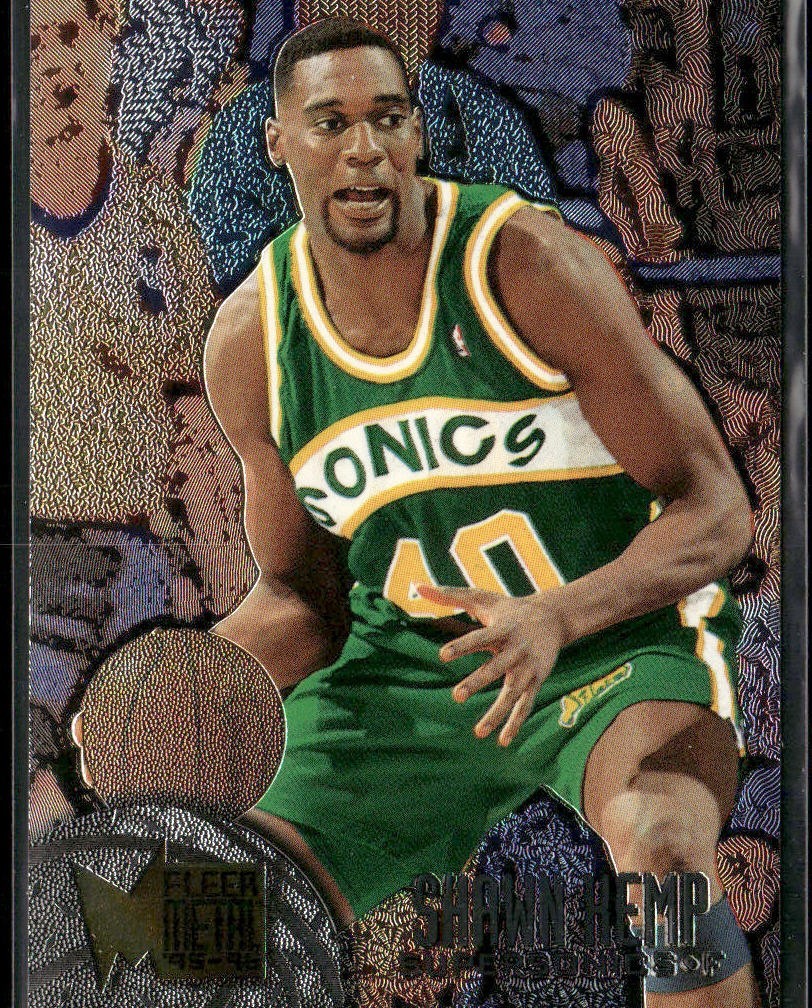Shawn Kemp Player Lot Bundle 10 Basketball Cards SK001 Supersonics Cavs 1 RC back