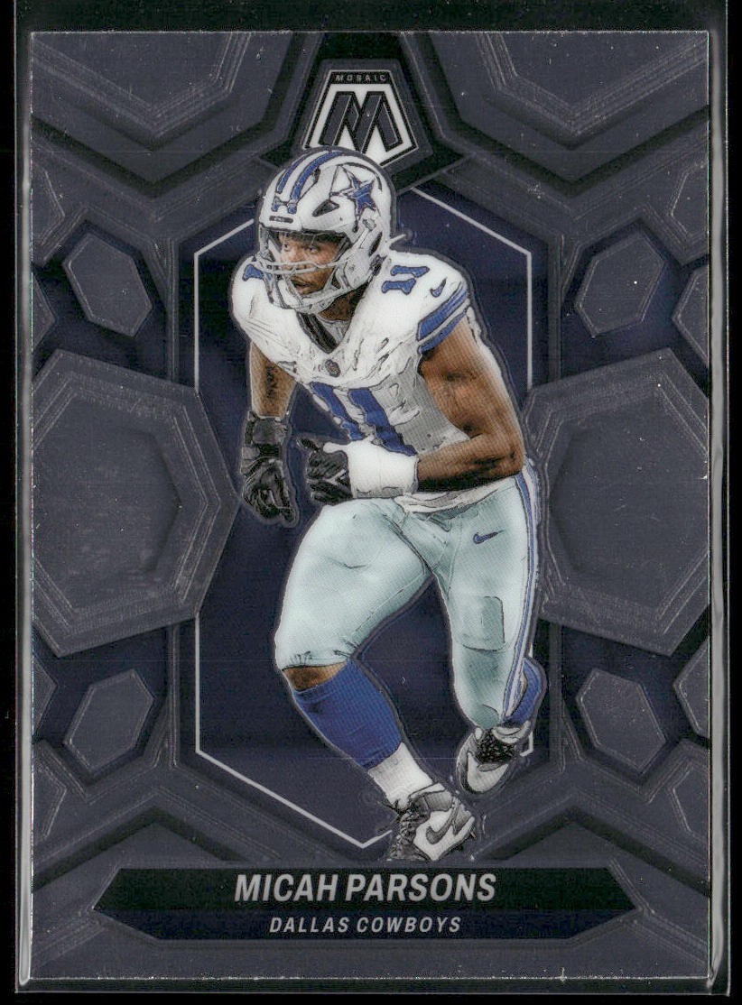 Micah Parsons Player Lot Bundle 10 Different Football Cards MP002 Cowboys 2 RC back