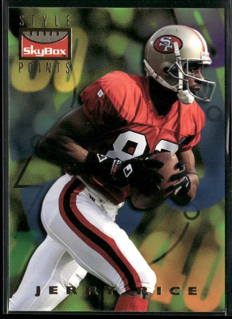 Jerry Rice Player Lot Bundle 10 Different Football Cards JR004 49ers front