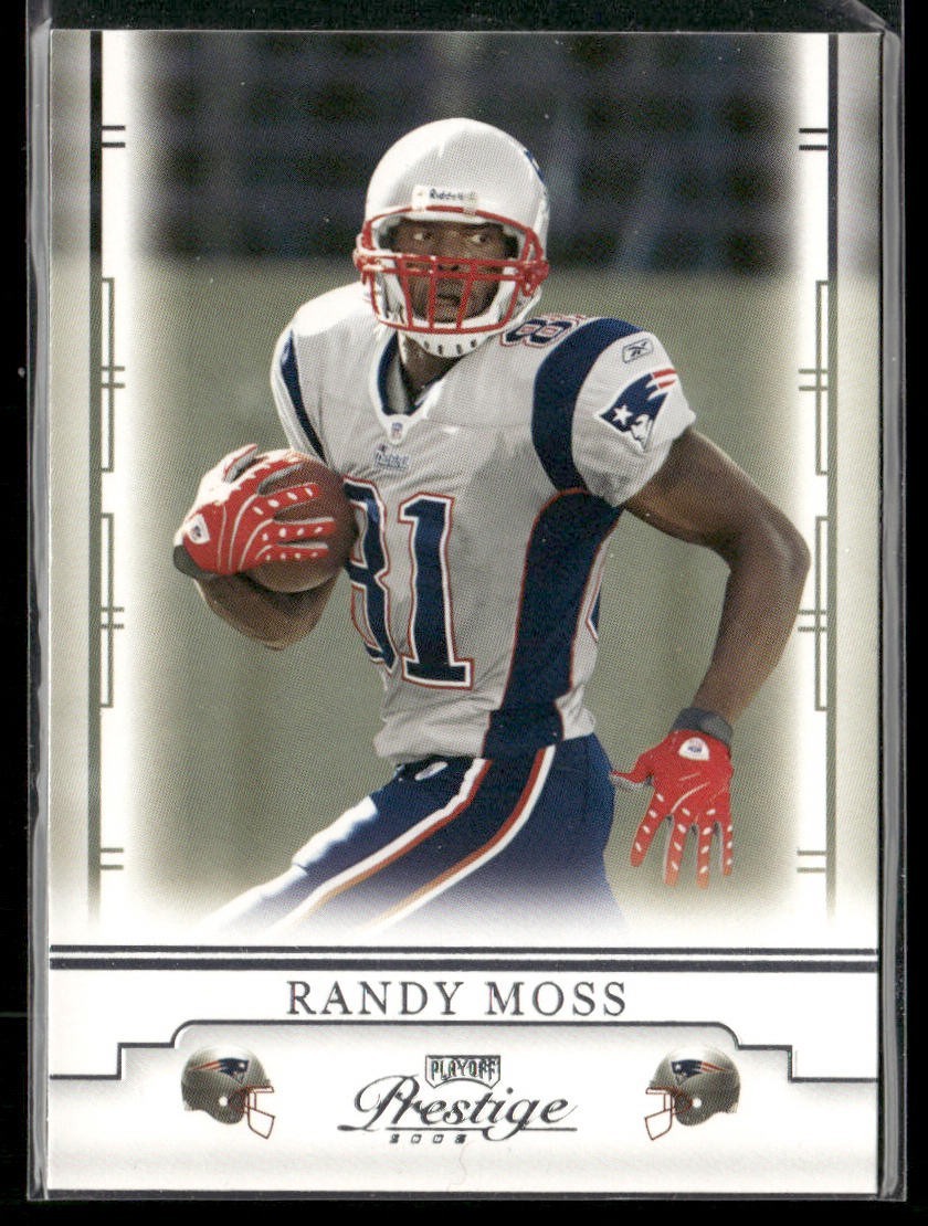Randy Moss Player Lot Bundle 10 Different Football Cards RM003 Vikings Raiders back