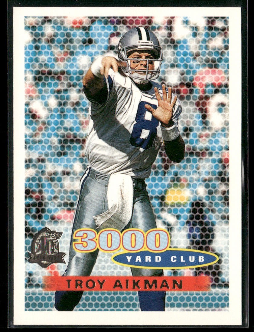 Troy Aikman Player Lot Bundle 10 Different Football Cards TA009 Cowboys back