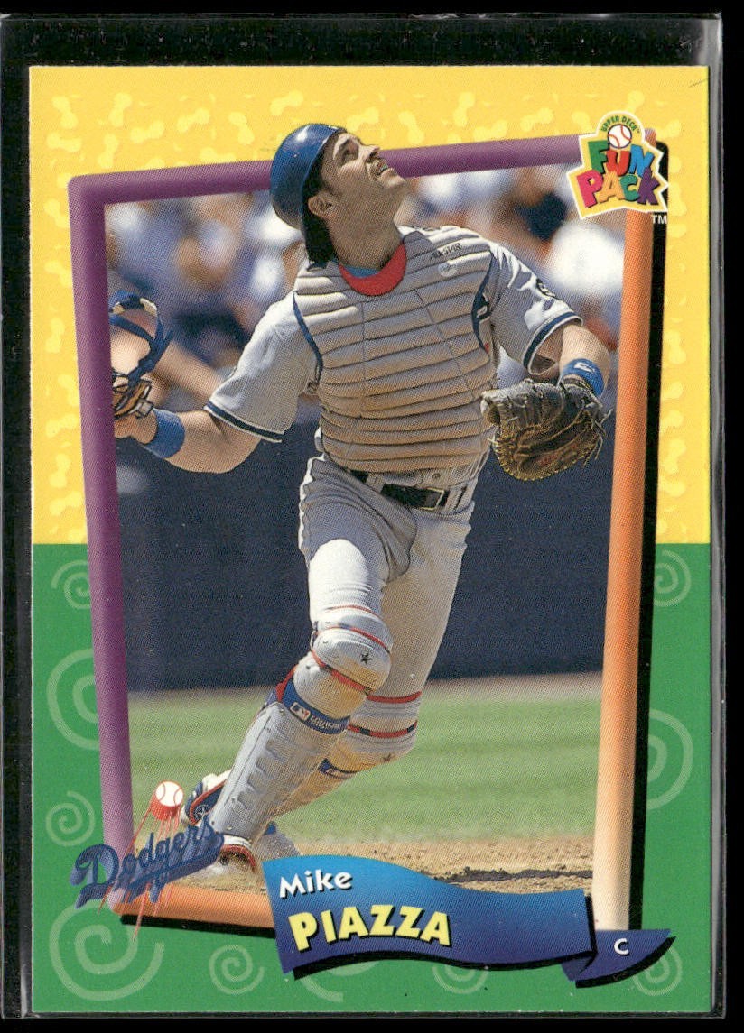Mike Piazza Player Lot Bundle 10 Different Baseball Cards MP001 Dodgers Mets back