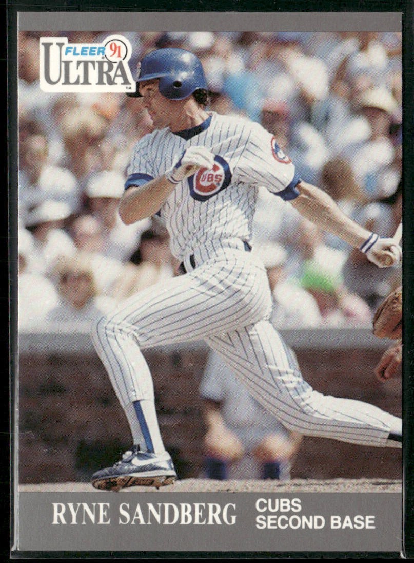 Ryne Sandberg Lot Bundle 10 Different Baseball Cards RS001 Cubs back