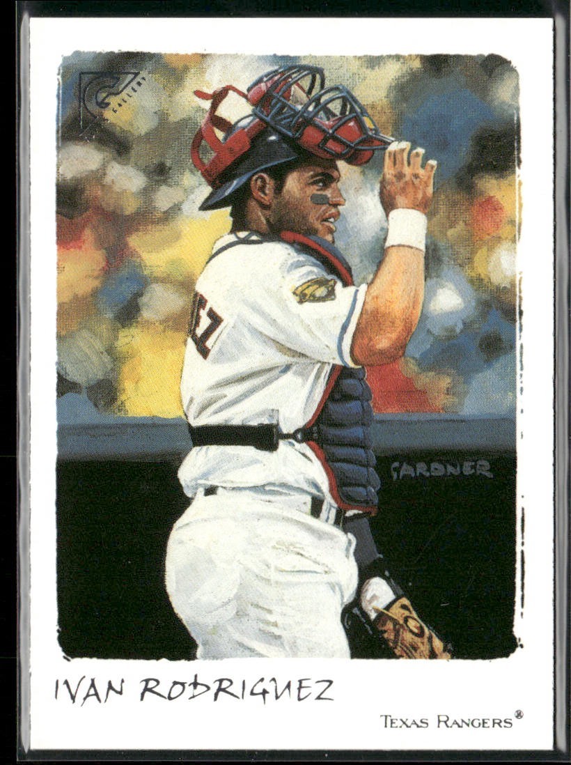 Ivan Rodriguez Player Lot Bundle 10 Different Baseball Cards IR001 Rangers back