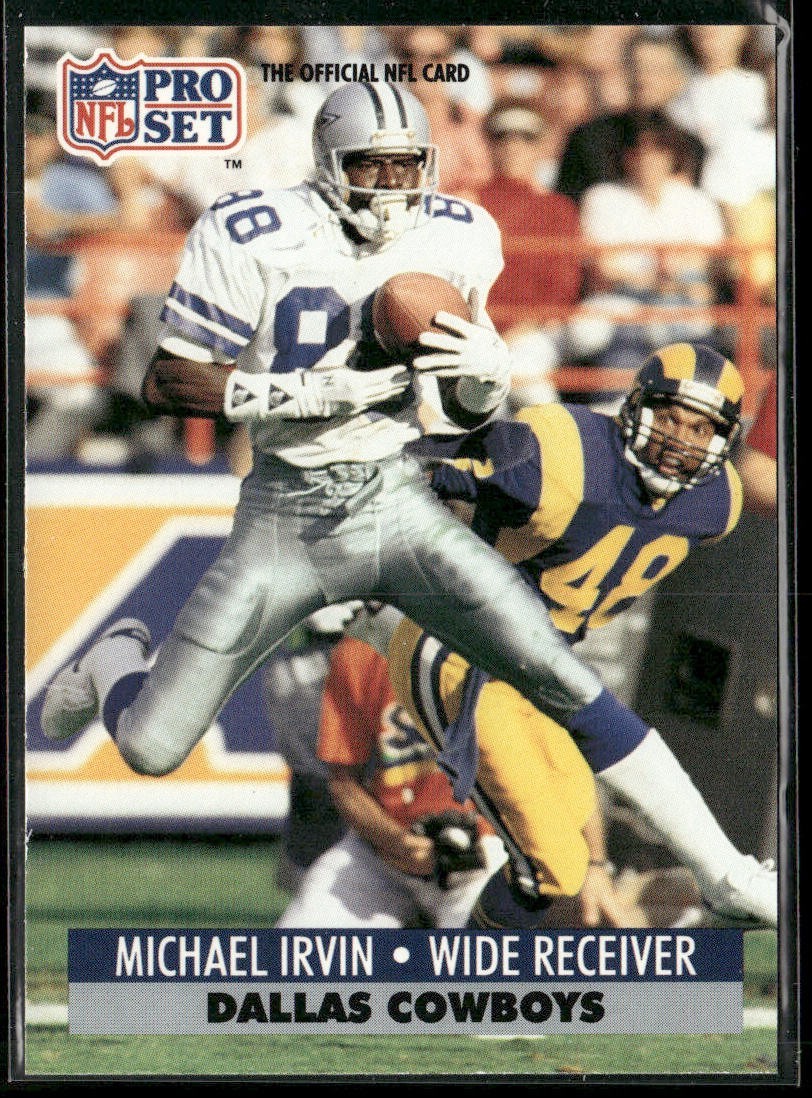 Michael Irvin Player Lot Bundle 10 Different Football Cards MI003 Cowboys back