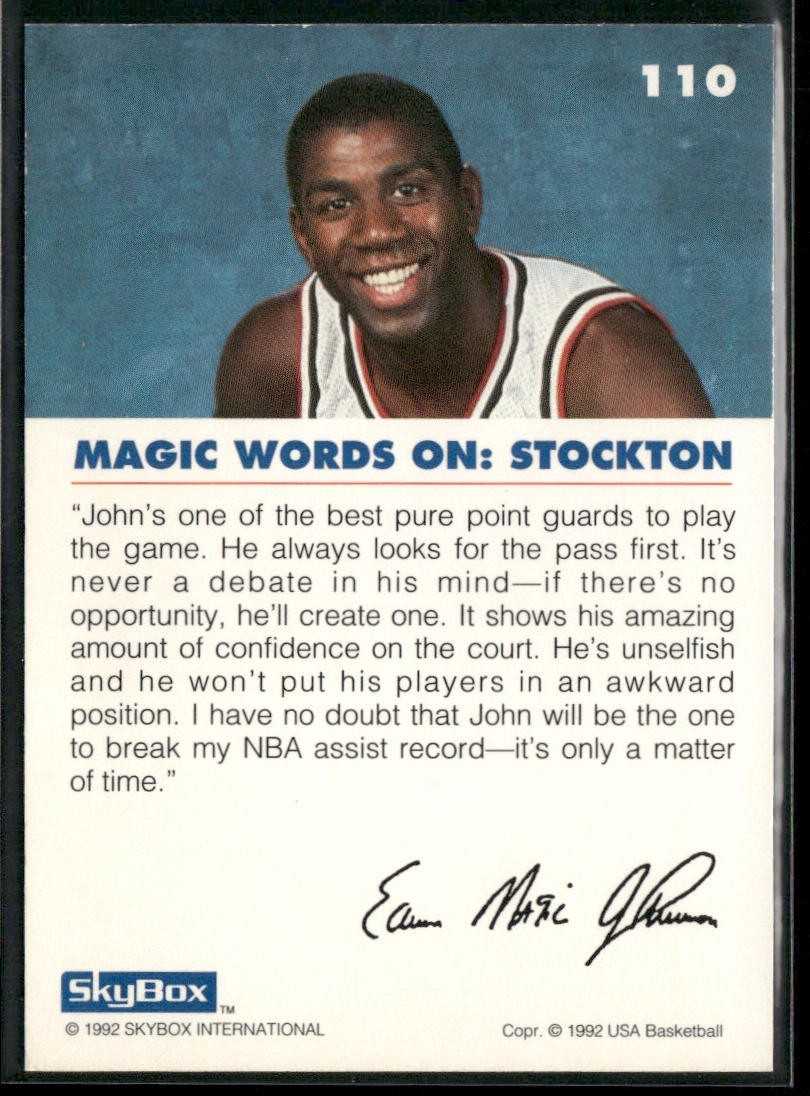 John Stockton Player Lot Bundle 10 Basketball Cards JS004 Utah Jazz back
