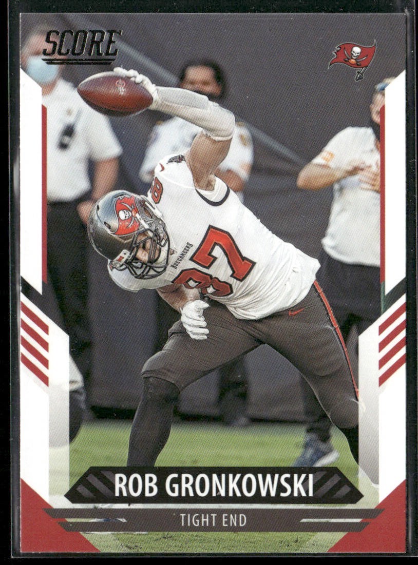Rob Gronkowski Player Lot Bundle 10 Different Football Cards RG002 back