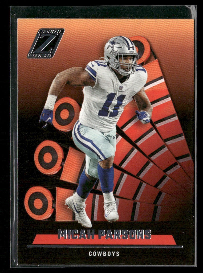 Micah Parsons Player Lot Bundle 10 Different Football Cards MP002 Cowboys 2 RC back