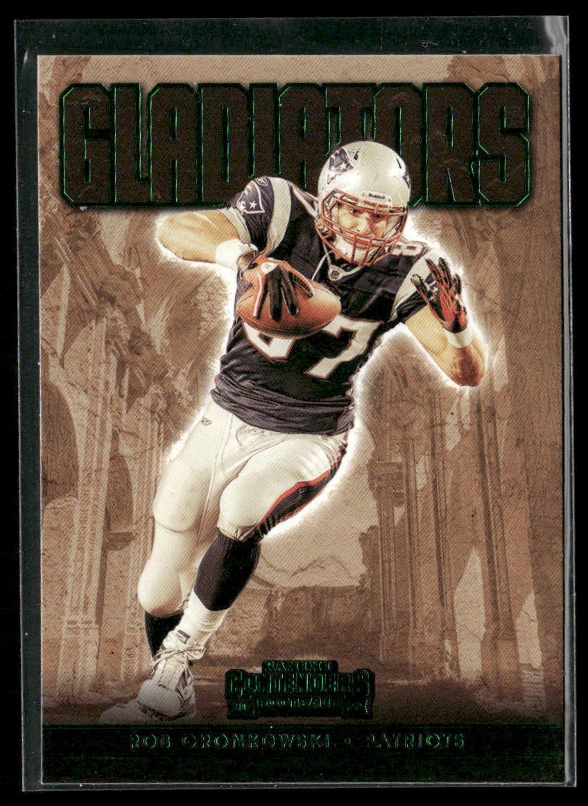 Rob Gronkowski Player Lot Bundle 10 Different Football Cards RG002 back