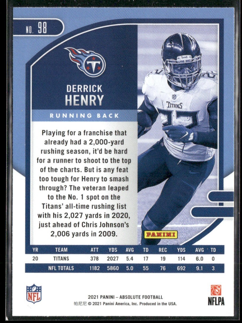 Derrick Henry Player Lot Bundle 10 Football Cards DH003 Titans Ravens back