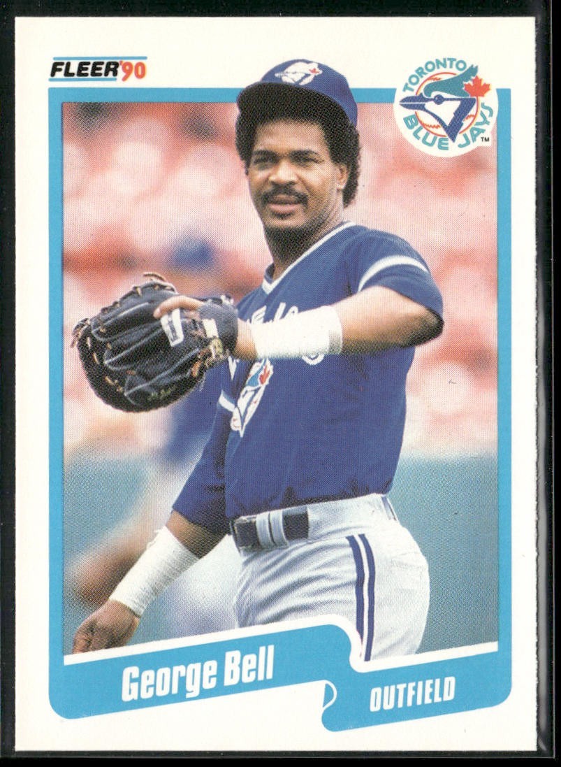 George Bell Player Lot Bundle 10 Different Baseball Cards GB001 Cubs back