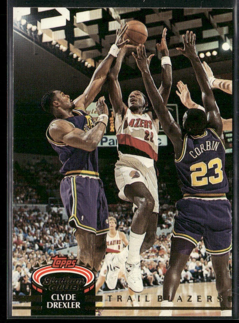 Clyde "The Glide" Drexler Player Lot Bundle 10 Basketball Cards CD001 Portland back