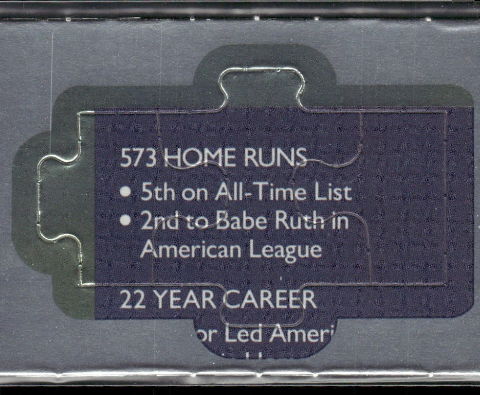 Puzzle Piece Lot Bundle 10 Different Baseball Cards P008 back