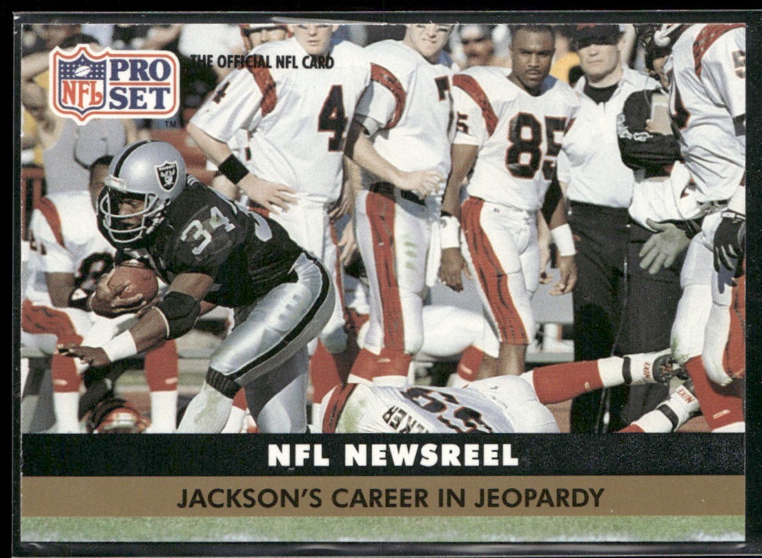 Bo Jackson Player Lot Bundle 10 Different Football Cards BOJ002 Raiders back
