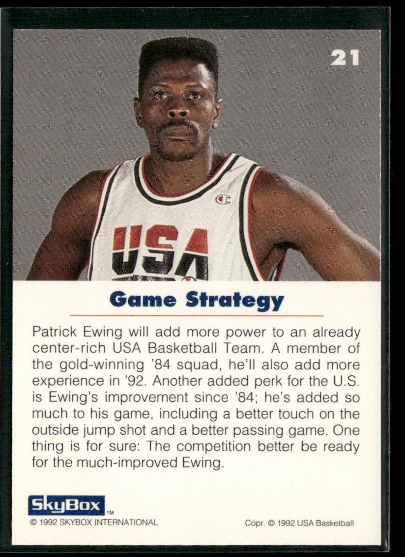 Patrick Ewing Player Lot Bundle 10 Basketball Cards PE004 New York Knicks back