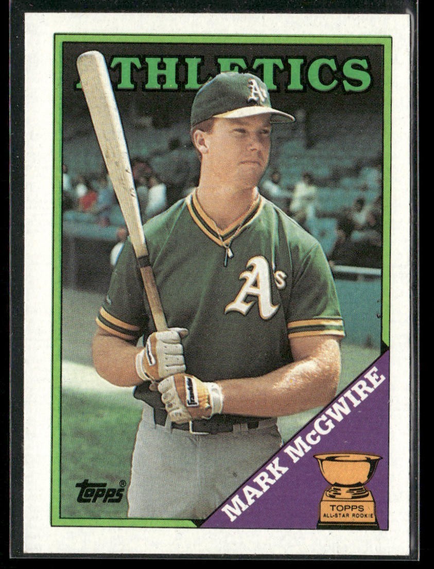 Mark McGwire Player Lot Bundle 10 Different Baseball Cards MM001 Athletics back