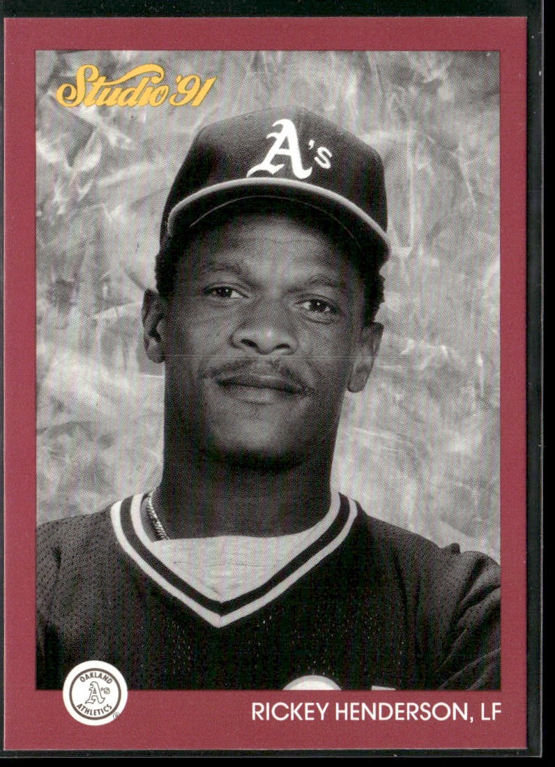 Rickey Henderson Lot Bundle 10 Different Baseball Cards RH001 Athletics back